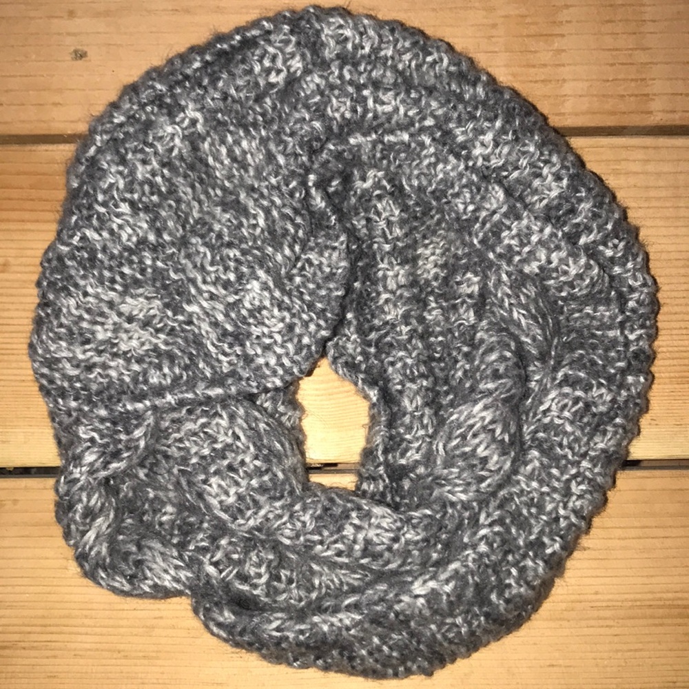 Gray Infinity Scarf.